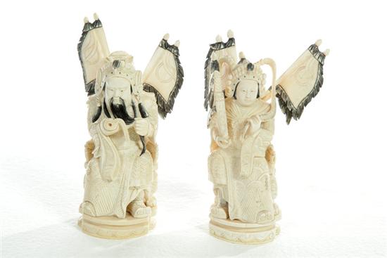 IVORY EMPEROR AND EMPRESS.  China