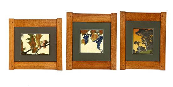 THREE ARTS CRAFTS STYLE FRAMES  122184