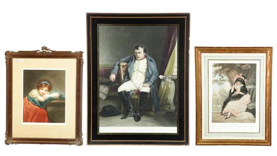 THREE PORTRAIT PRINTS 18TH 20TH 122187