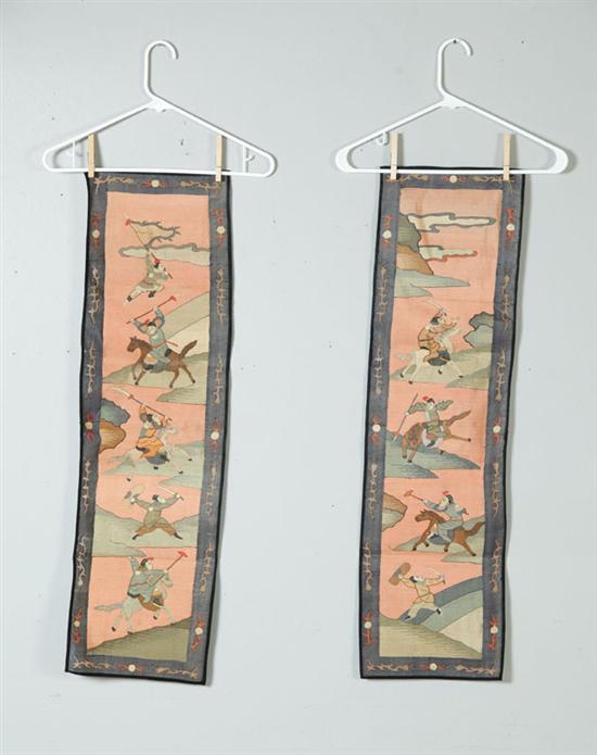 TWO TAPESTRIES.  China  late 19th-early