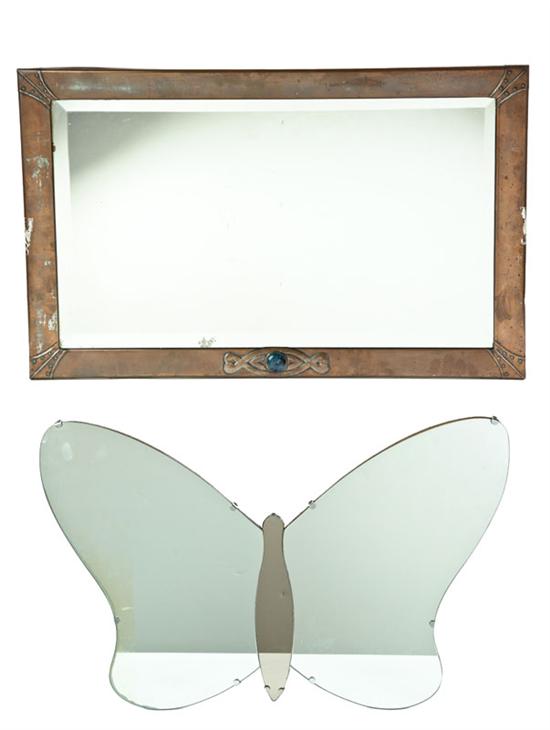 TWO MIRRORS.  Includes a patinated