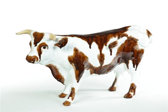 CERAMIC COW American 20th century  1221bc