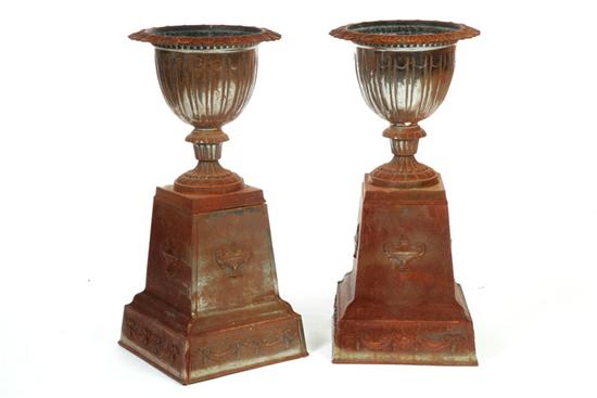 PAIR OF GARDEN URNS France mid 1221be