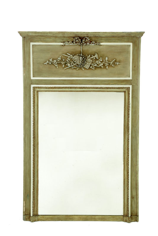 CLASSICAL TRUMEAU MIRROR.  Early