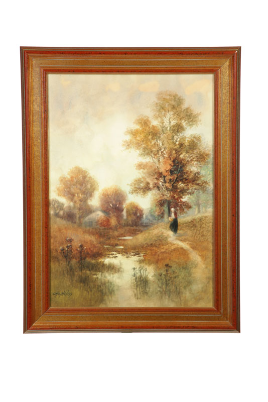 LANDSCAPE SIGNED C. HOPKINS (AMERICAN