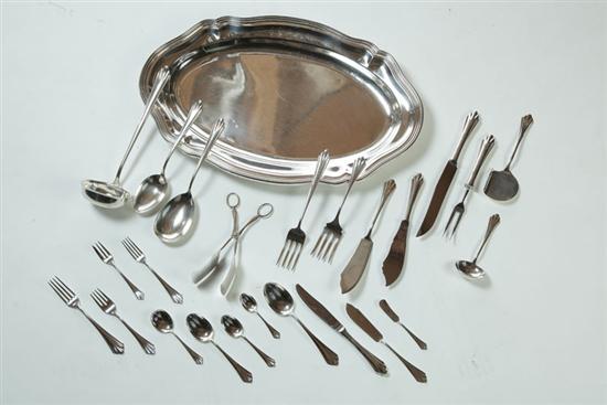 LARGE STERLING SILVER FLATWARE