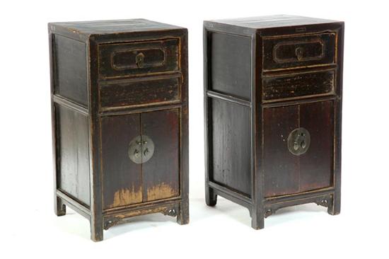 PAIR OF SIDE CABINETS Chinese 122219