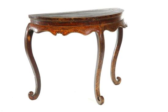 DEMILUNE TABLE.  China  20th century