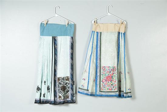 TWO SKIRTS.  China  late 19th-early