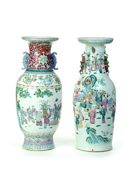 TWO VASES China 1st half 20th 122229