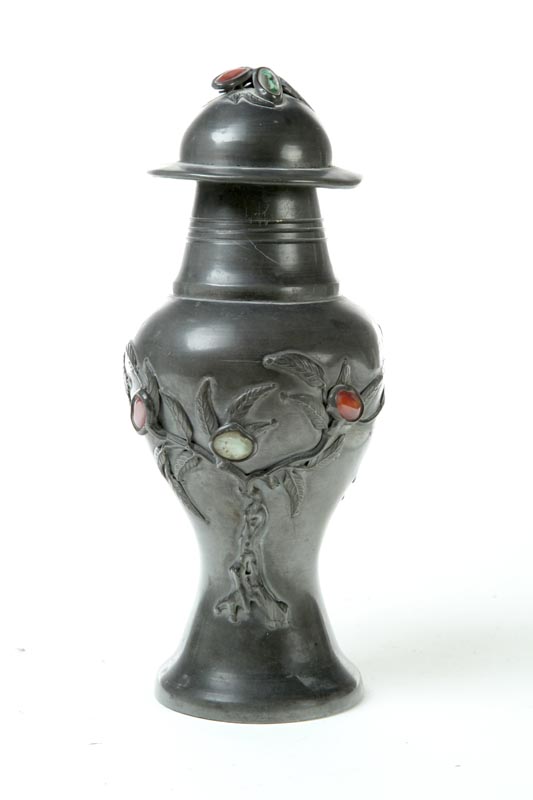 COVERED URN.  Asian  late 19th-early