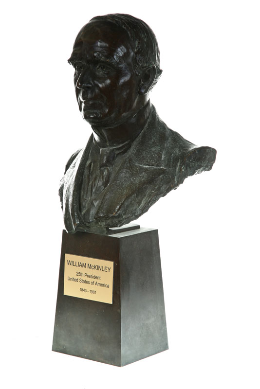 BUST OF MCKINLEY SIGNED D. WELBY