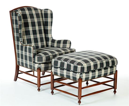 EASY CHAIR AND MATCHING OTTOMAN  122240