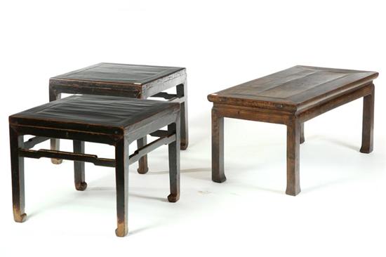 THREE TABLES China 20th century 1222c7