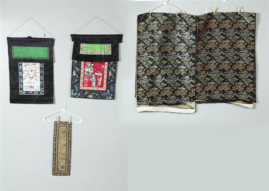 FIVE CHINESE TEXTILES.  China  1st half-20th