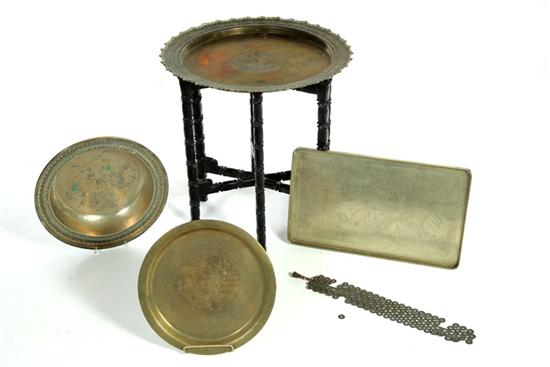 FIVE PIECES OF METALWARE Asian 12231a