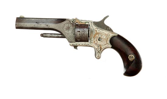 ENGRAVED DERINGER POCKET REVOLVER. 