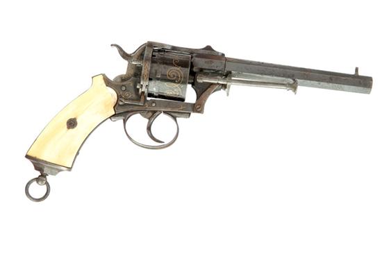 INLAID PINFIRE REVOLVER.  St. Etienne