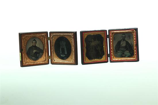 FOUR CIVIL WAR ERA CASED IMAGES IN UNION