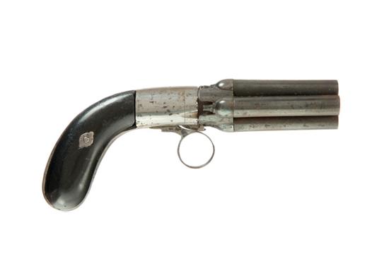 PEPPERBOX PISTOL.  .38 caliber. Double