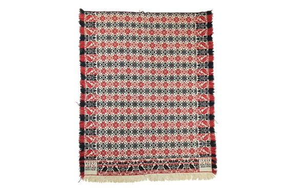 OHIO JACQUARD COVERLET.  Daniel Bury