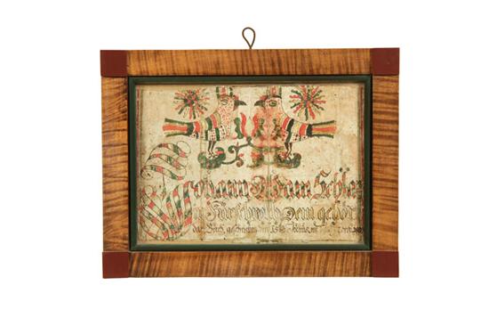 FRAKTUR American early 19th 12254d