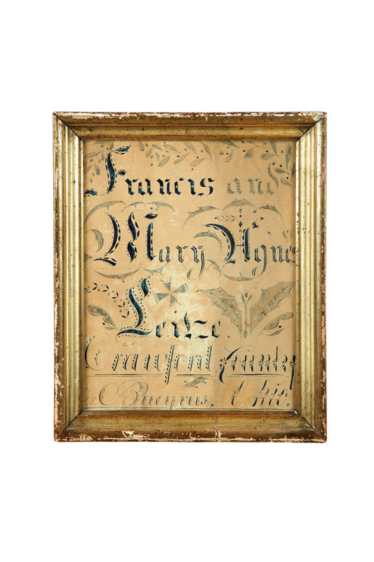 FRAKTUR.  American  1st half-19th century.