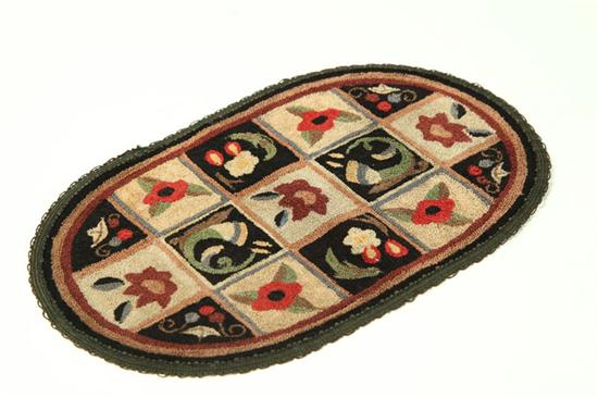 NEEDLEWORK MAT Probably American 12258b