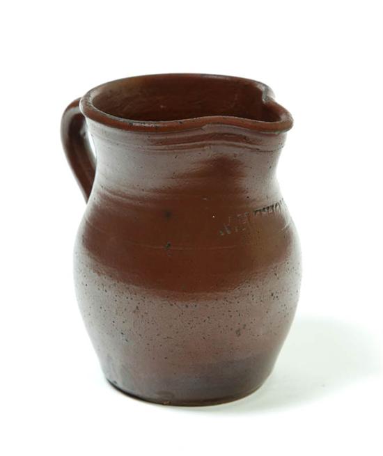 STONEWARE PITCHER.  American  2nd half-19th