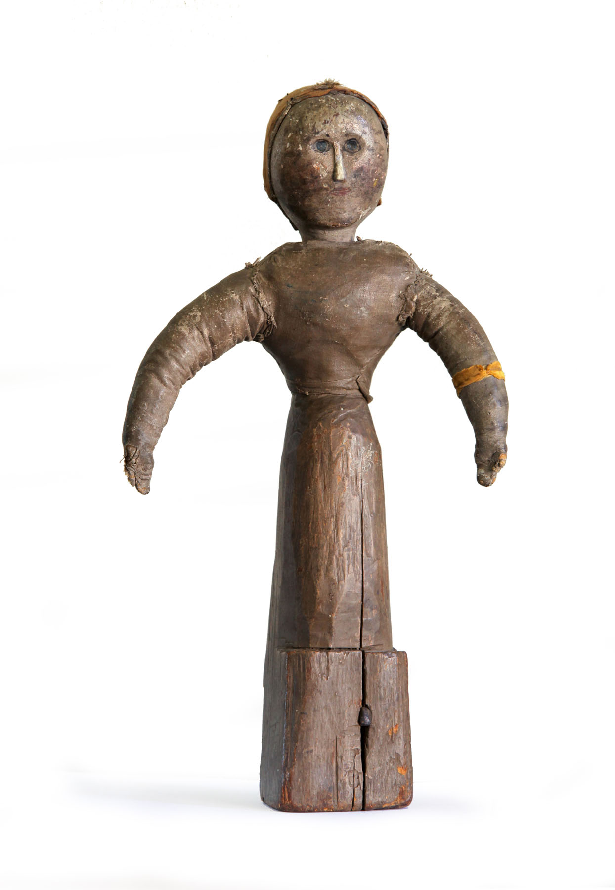 FOLK ART FIGURE.  American  19th