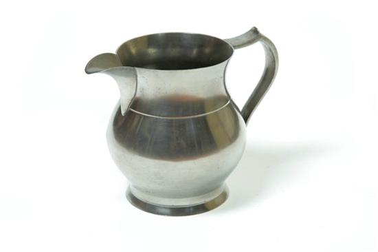 PEWTER PITCHER.  Touch mark for