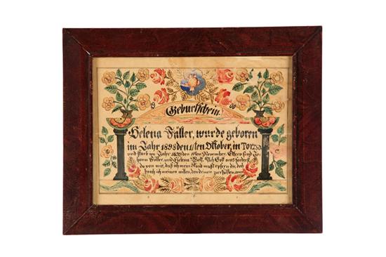 FRAKTUR Torza Hungary 19th 122638