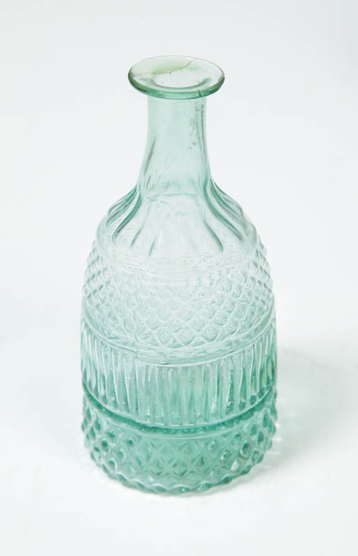 AQUA 3-MOLD DECANTER.  American