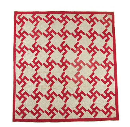 PIECED QUILT American late 19th early 122699