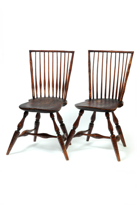 PAIR OF WINDSOR SIDE CHAIRS.  American