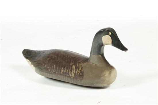 CANADA GOOSE DECOY.  American  early