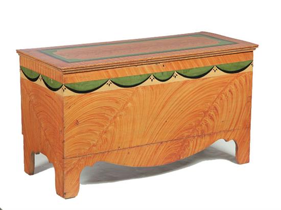 DECORATED BLANKET CHEST  American