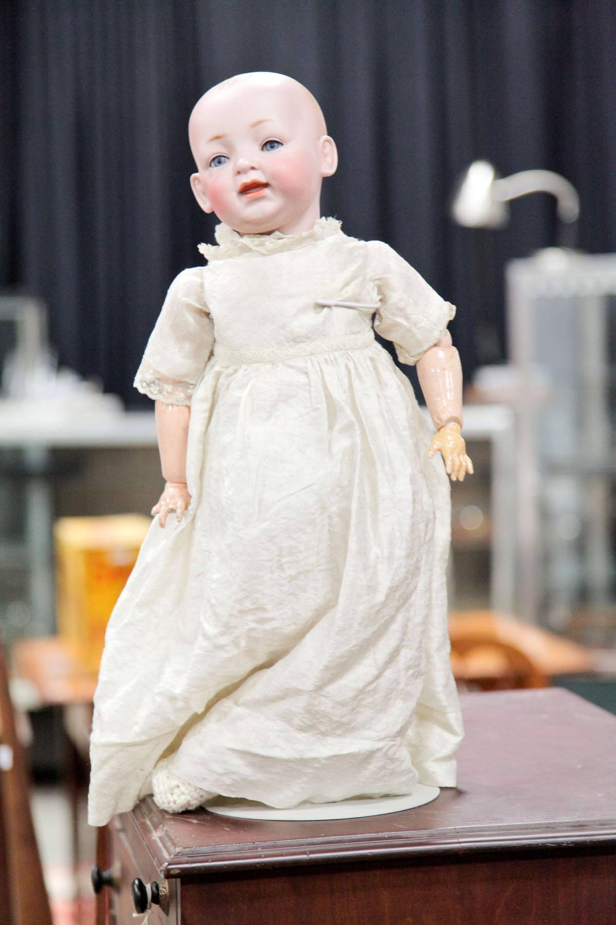 J.D. KESTNER BISQUE HEAD DOLL.