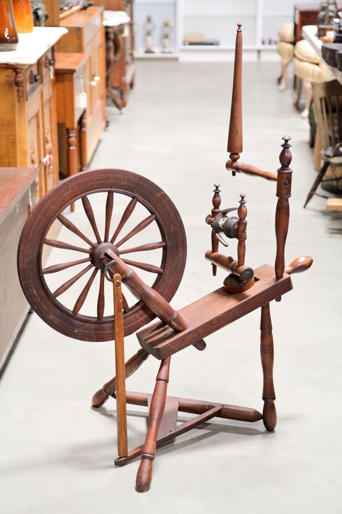 SPINNING WHEEL.  American  probably