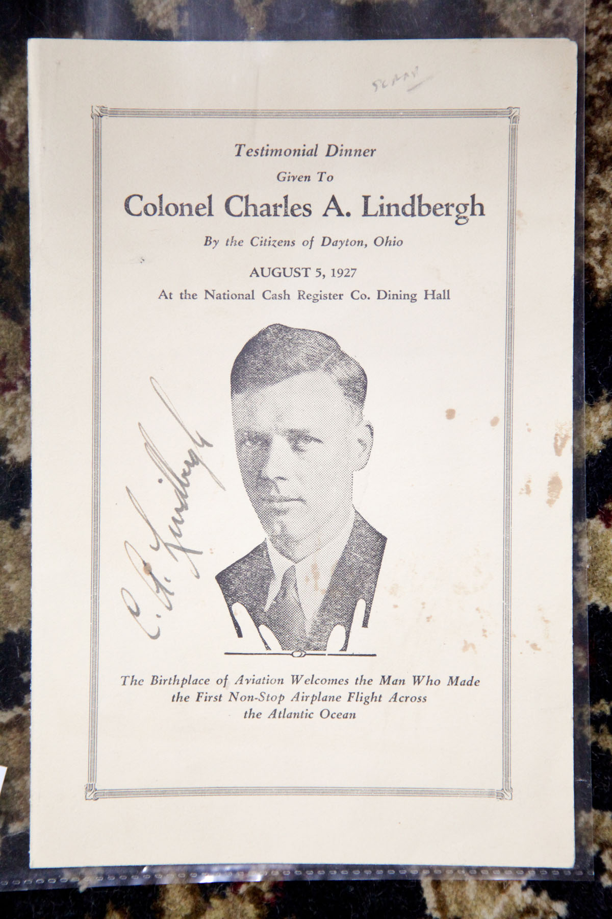 PROGRAM WITH CHARLES LINDBERGH 12280a