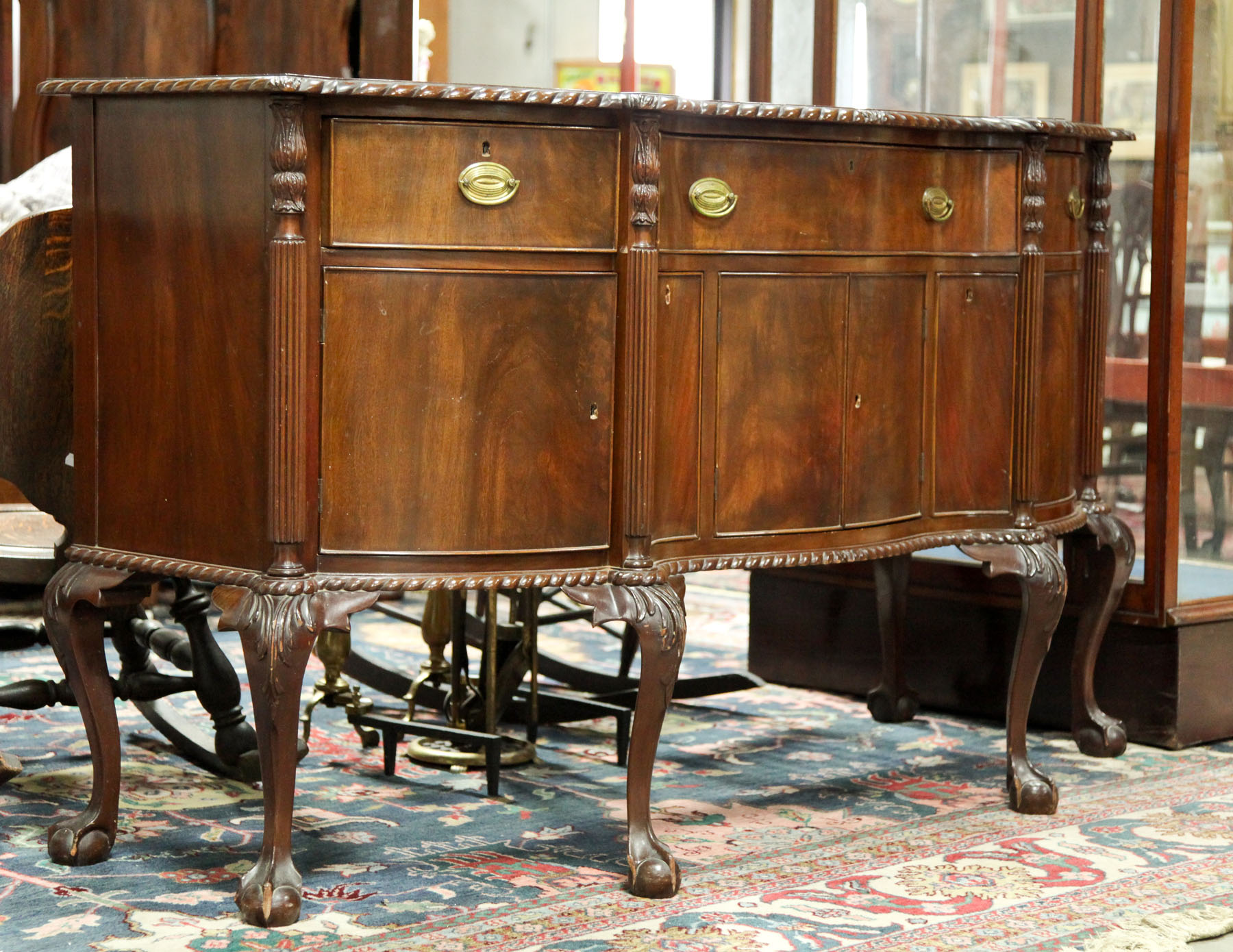 CHIPPENDALE STYLE SIDEBOARD.  American