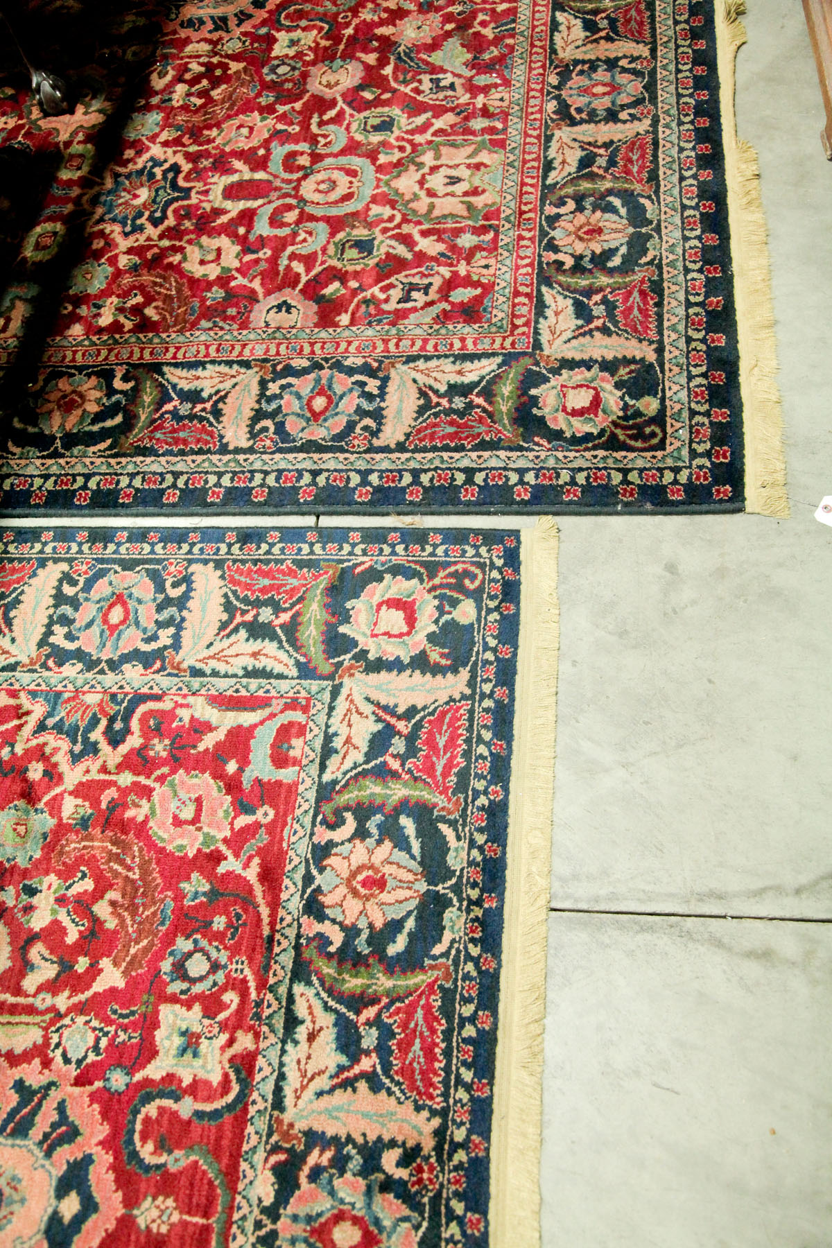 TWO ORIENTAL STYLE RUGS.  American