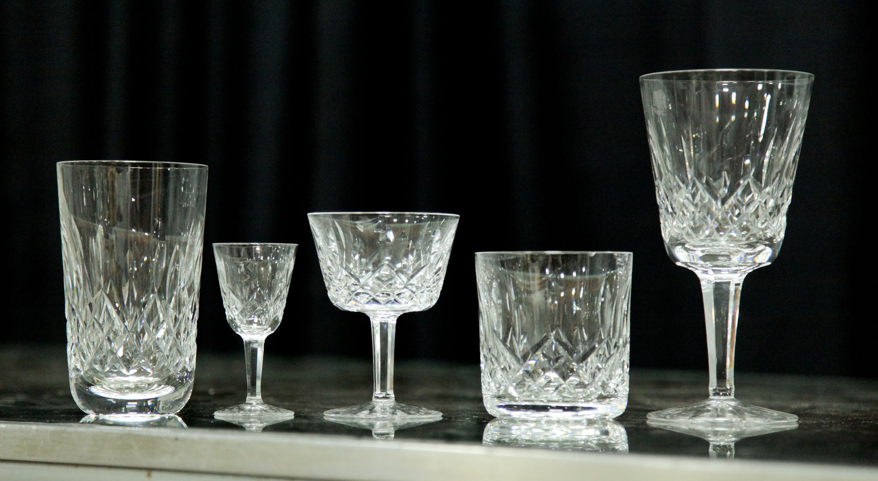 GROUP OF WATERFORD CRYSTAL.  Ireland