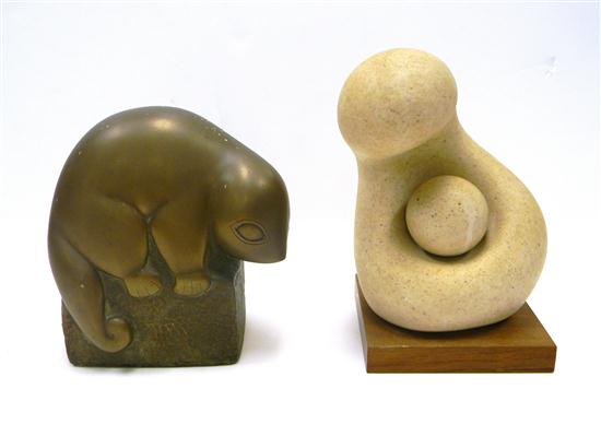 Two sculptures: Marion Weisberg