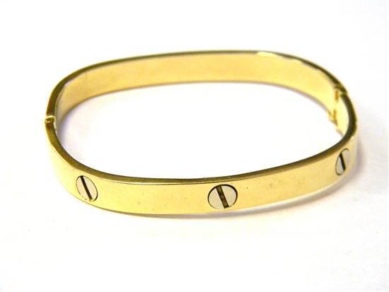 JEWELRY: Squared Screw Design Bangle