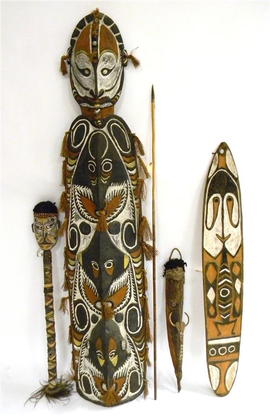 Contemporary tribal items including  12063e