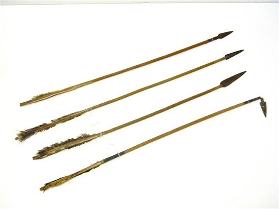 Four Native American arrows from 120646