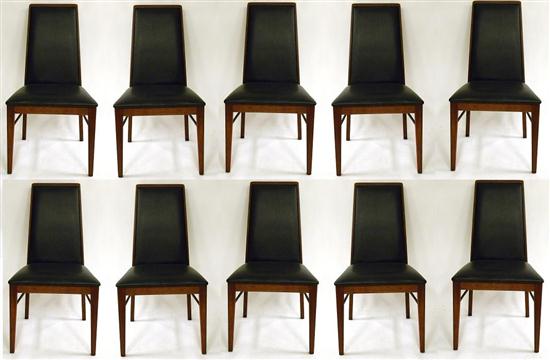 Ten modern design dining side chairs