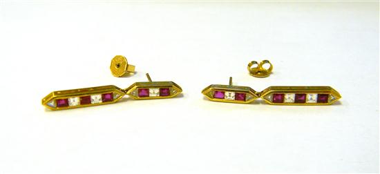 JEWELRY Pair of Diamond and Ruby 120656