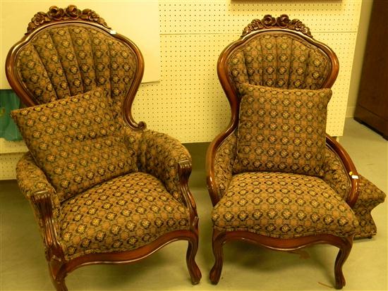 Victorian style pair of chairs
